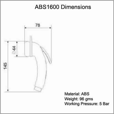 ABS1600: Douche Shower