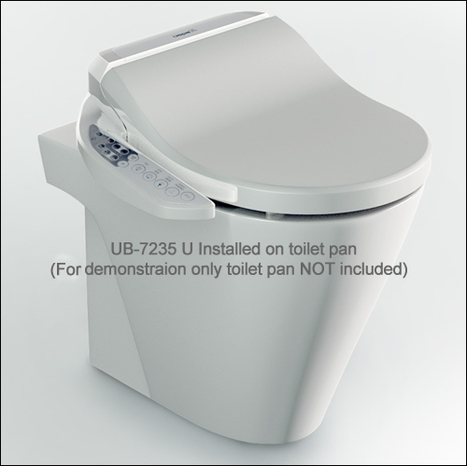 UB-7235U: Bidet Toilet Seat: Rounded Style