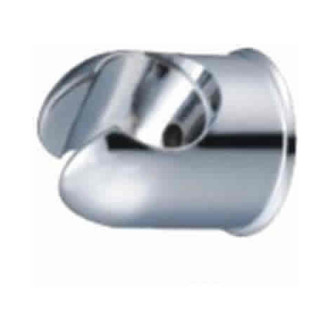 BRK-BR: Round style shower wall bracket mount in chromed brass