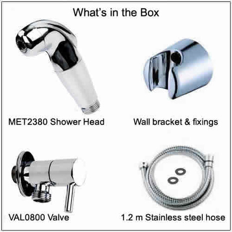MET2390: Bidet Shower with ceramic quarter turn valve