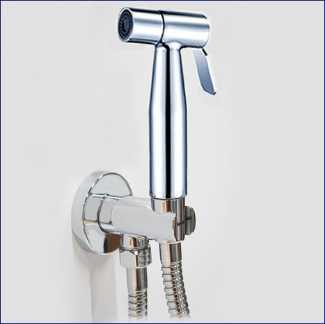 SST6000:Chromed High Pressure Bidet Shower with Auto Shut Off Valve