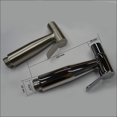 SST6000:Chromed High Pressure Bidet Shower with Auto Shut Off Valve