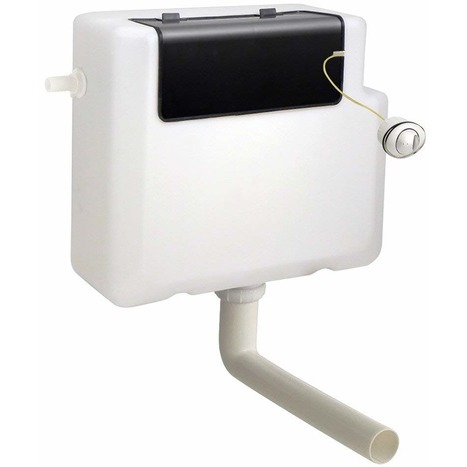 Concealed slimline dual flush toilet cistern