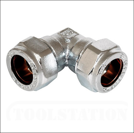 15mm Compression chrome compression elbow
