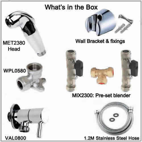 KIT1288: Pre-set Warm Water Bidet Shower