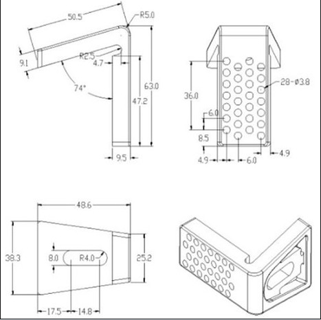 FFX-100: WC Toilet pan floor fixing kit