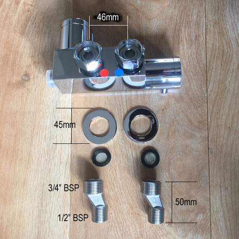 MIX5959: Compact Thermostatic Vertical Bar Mixer Valve
