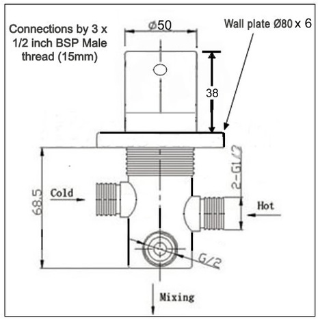 MIX6400: Thermostatic Mixer Valve