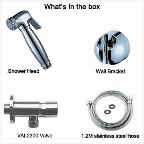 BRA6100: Bidet Shower with Automatic Shut Off Valve