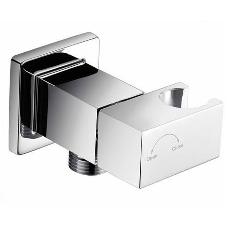 VAL2460:Square auto-promt water shut off valve with shower mount