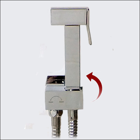 KIT6190: Square Style Pre-Set Thermostatic bidet shower kit with auto prompt water shut off valve