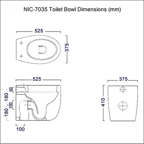 NIC-7035: Bidet Toilet