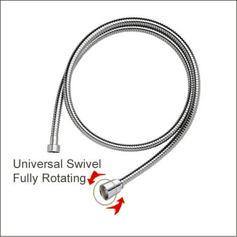 HOS-AT: 1.2M Anti tangle stainless steel Hose