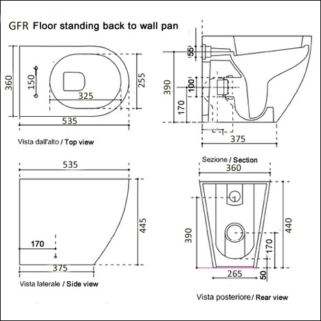 GFR-7035: Wash and Dry Bidet Shower Toilet: Remote Control