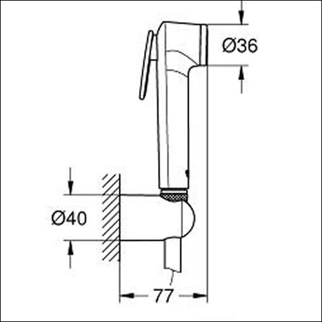 Grohe Tempesta-F Bidet Shower Set