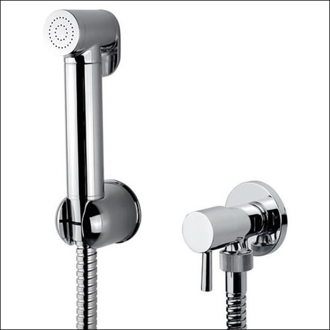 BRA4400: Italian Bidet Shower and Ceramic Core Angle Valve