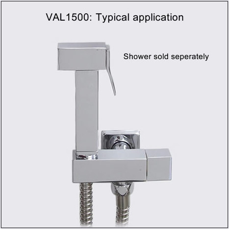VAL1500: Shower Mount with Water shut off valve