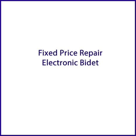 Fixed price repair Electronic Bidet