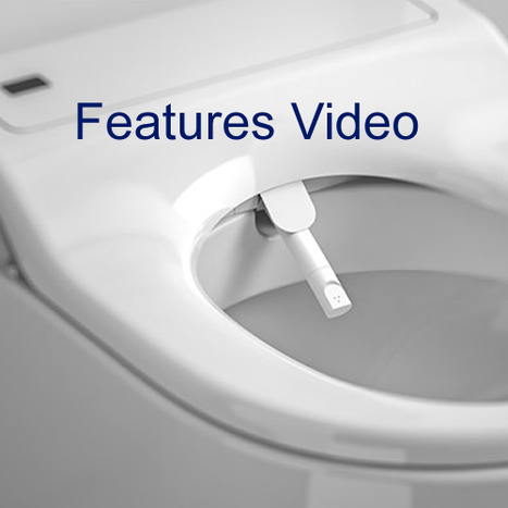 Roca Inspira In-Wash® - Vitreous china Rimless wall-hung smart toilet