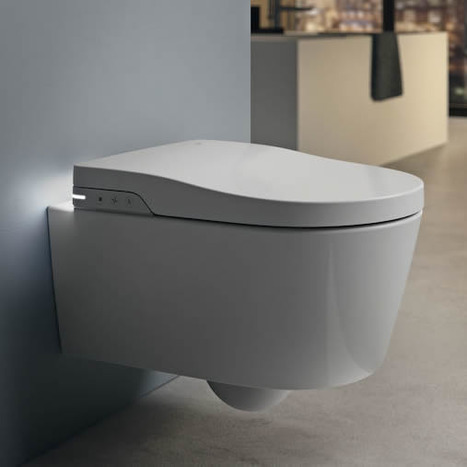 Roca Inspira In-Wash® - Vitreous china Rimless wall-hung smart toilet