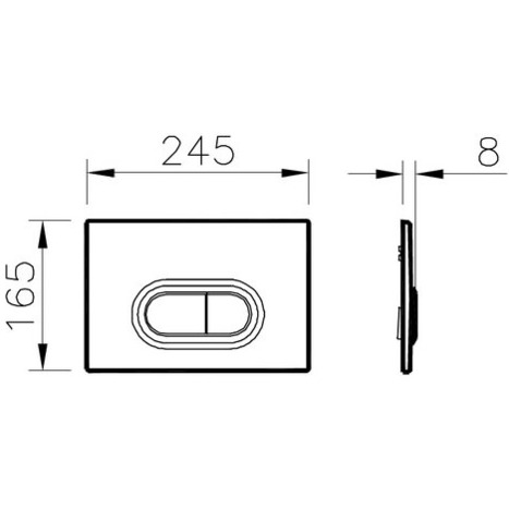 Vitra Concealed Cistern WC Frame for wall hung Toilets with oval flush plate