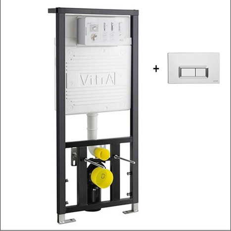 Vitra Concealed Cistern WC Frame for wall hung Toilets with square flush plate