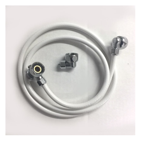 Micro bore hose with chrome 1/2" BSP Swivel nuts