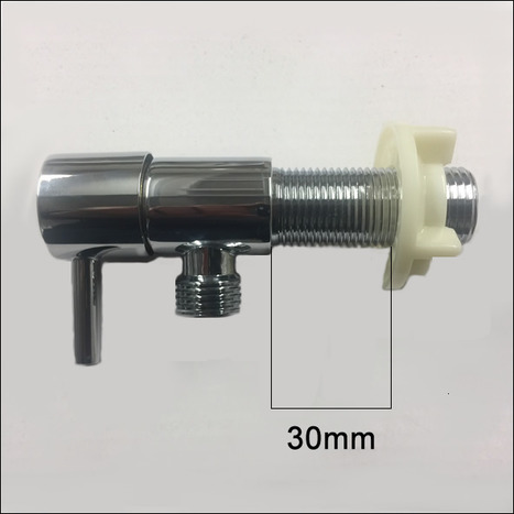 1/4 Turn Ceramic angle valve / Water Isolating Valve EXTRA LONG Inlet Thread