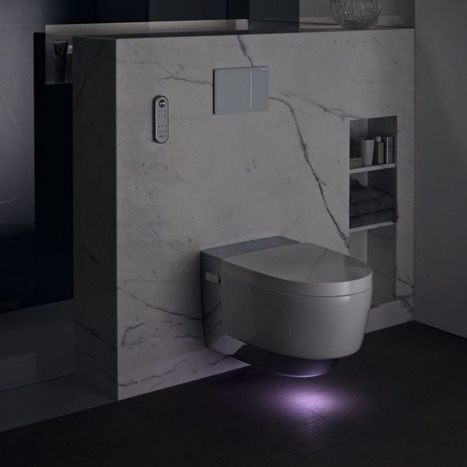 Geberit AquaClean Mera Comfort Rimless Wall Hung Shower Toilet - White