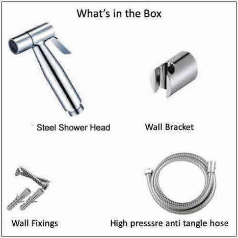SST4000: Chromed High Pressure Bidet Shower
