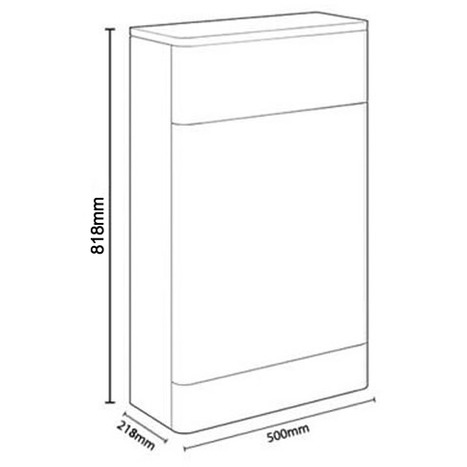 WCC-0815: Cistern Cabinet: Back to Wall Toilet