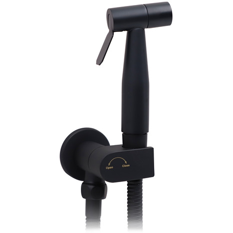 High Pressure Bidet Shower in Matt Black finish with Auto Prompt Shut Off Valve