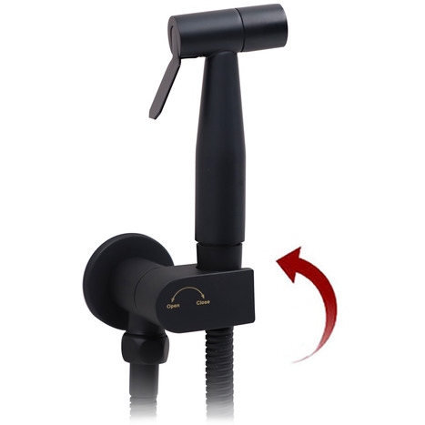 High Pressure Bidet Shower in Matt Black finish with Auto Prompt Shut Off Valve
