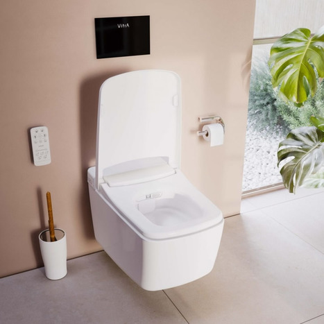 Vitra V-Care Prime Rim-Ex Smart Wall Hung Bidet Shower toilet