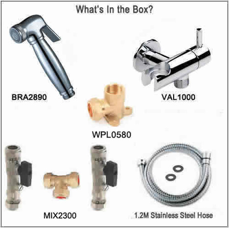KIT2000; Manual Pre-set Warm Water Bidet Shower