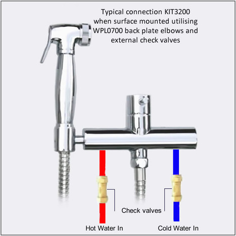 KIT3200: Warm Water Douch Shower Kit