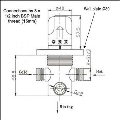 KIT6000: Thermostatically Controlled Bidet Shower Kit
