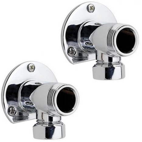 WPL0700: Bar type mixer surface fixing back plate elbows