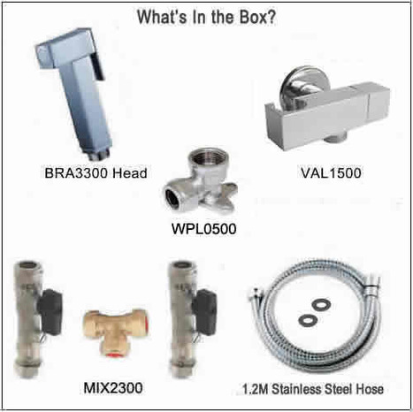KIT2300: Manual Pre-set Warm Water Bidet Shower